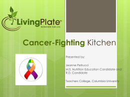 Cancer Fighting Kitchen [click to Power