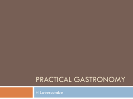 Practical Gastronomyx