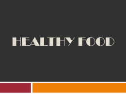 Healthy Food - British Council Schools Online
