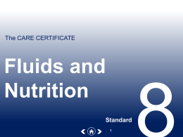 8. Fluids and nutrition