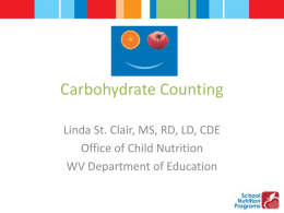 Carbohydrate Counting 101