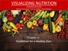 CHAPTER 2: GUIDELINES FOR A HEALTHY DIET