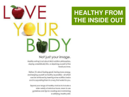 Healthy Living Slide show