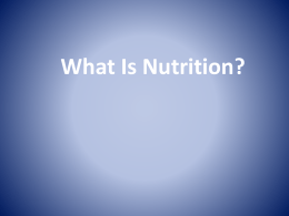 SMED 10 Nutrition PowerPoint