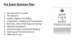 Pre-Exam Revision - Deyes High School