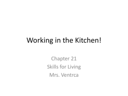 Cooking in the Kitchen PPT File