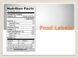 Food Labels