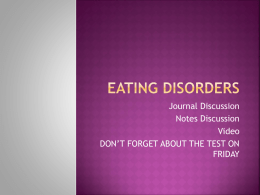 Eating Disordersx