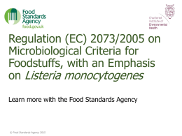 L monocytogenes - Food Standards Agency