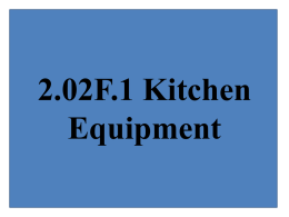 2.02 F.1 Kitchen Equipmentx