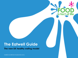 The Eatwell Guide secondary schools April 2016