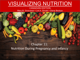 Chapter 11: Nutrition During Pregnancy and Infancy