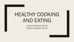 Healthy cooking and eating - Aurora Chamber of Commerce