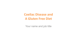 Coeliac disease - Dr. Schär Institute