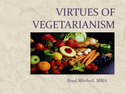 Virtues of Vegetarianism
