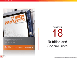 Nutrition and Special Diets - McGraw Hill Higher Education