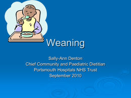Weaning - Southern Health NHS Foundation Trust