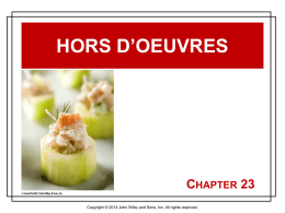 Hors d`Oeuvres