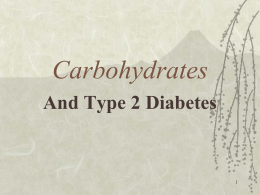 4. Carbohydrates: simple and complex
