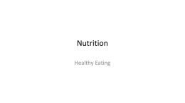 Intro Nutrition Grade 9