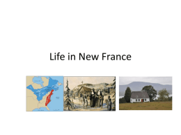 Life in New France - the Grade 7 Wikispace!