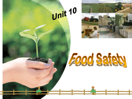 Is it sufficient to ensure a safe food supply?