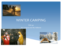 winter camping - Northside Middle School