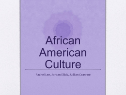African American Culture