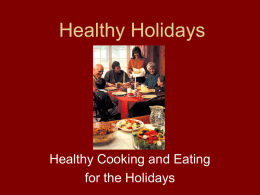 Healthy Holidays
