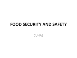 food security and safety