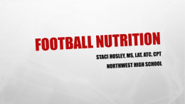 Football Nutrition - Northwest Sports Medicine