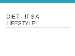 Diet its a lifestyle L Thompsonx