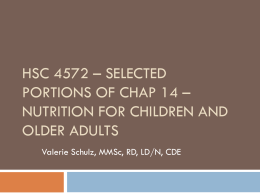 HSC 4572 – Chap 14 Older Adultx