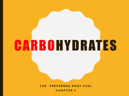 Unit 2 Carbohydrates Powerpoint