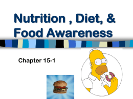 Nutrition and Food Awareness