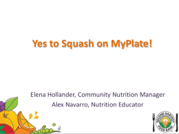 Yes to Squash on MyPlate!