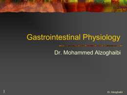 Gastrointestinal Physiology (1)