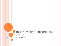 Chapter 3FS_How Nutrients Become You
