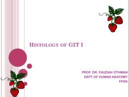 Histology of GIT I
