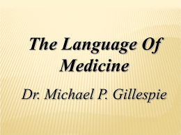 The Language of Medicine A Write