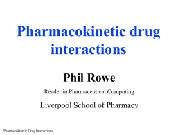 drug interactions - Liverpool John Moores University