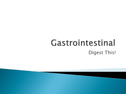 Gastrointestinal - Weatherford High School