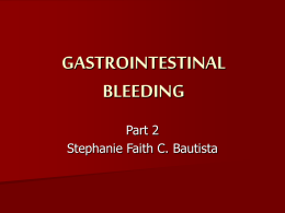GASTROINTESTINAL BLEEDING