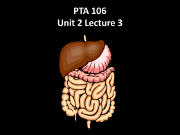 PTA 106 Unit 2 Lecture 3