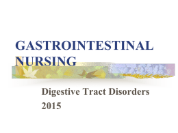 gastrointestinal nursing