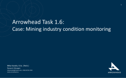 Case: Mining industry condition monitory