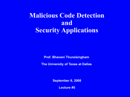 Lecture 5 - The University of Texas at Dallas