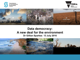 Env 2016 - Data democrary - a new deal for the environment