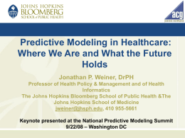 The Practice Promise and Pitfalls of Predicting the Future: Innovative