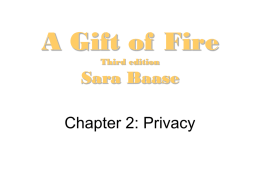GOF - Chapter 2 Privacy